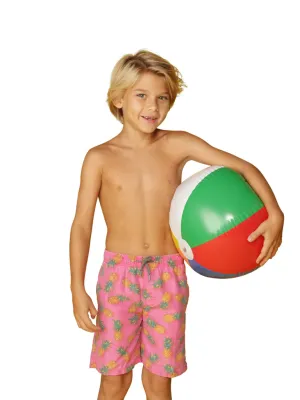 Swim Trunks in pineapple print