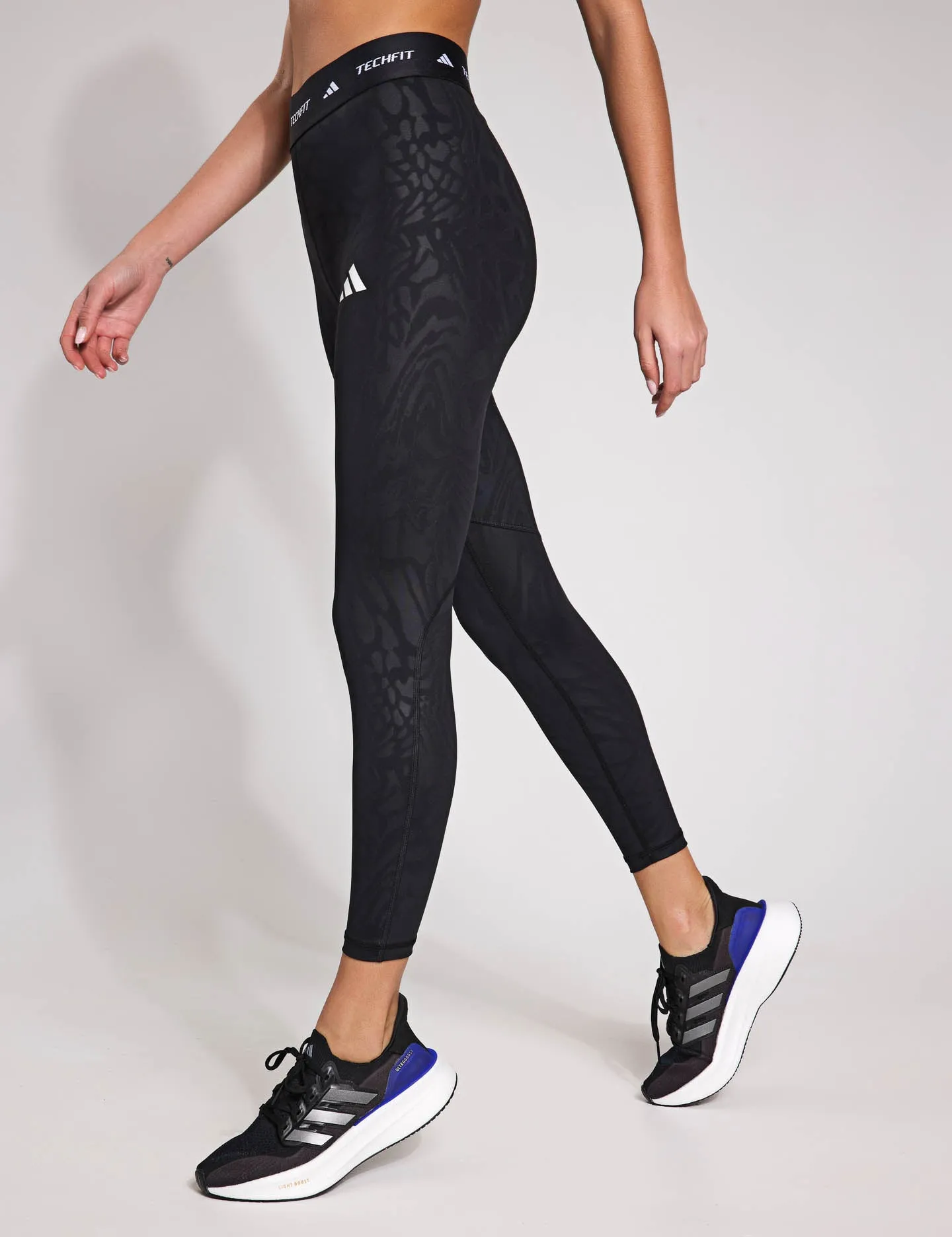 Techfit Printed 7/8 Leggings - Black