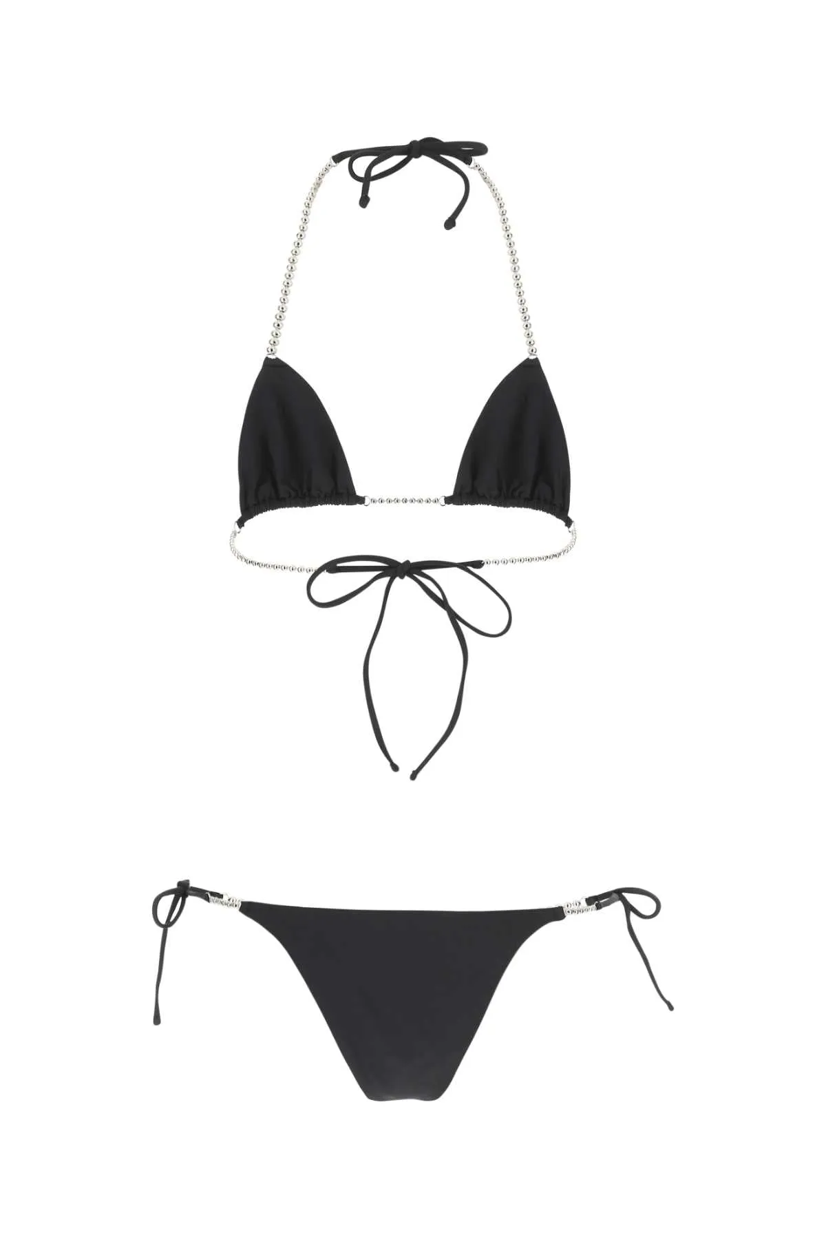The Attico Chain-Detailed Triangle Bikini Set