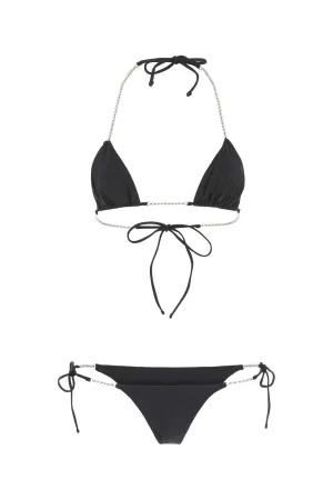 The Attico Chain-Detailed Triangle Bikini Set