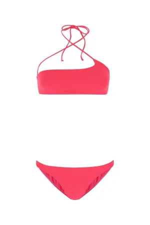 The Attico Logo Detail Halter-Neck Bikini Set