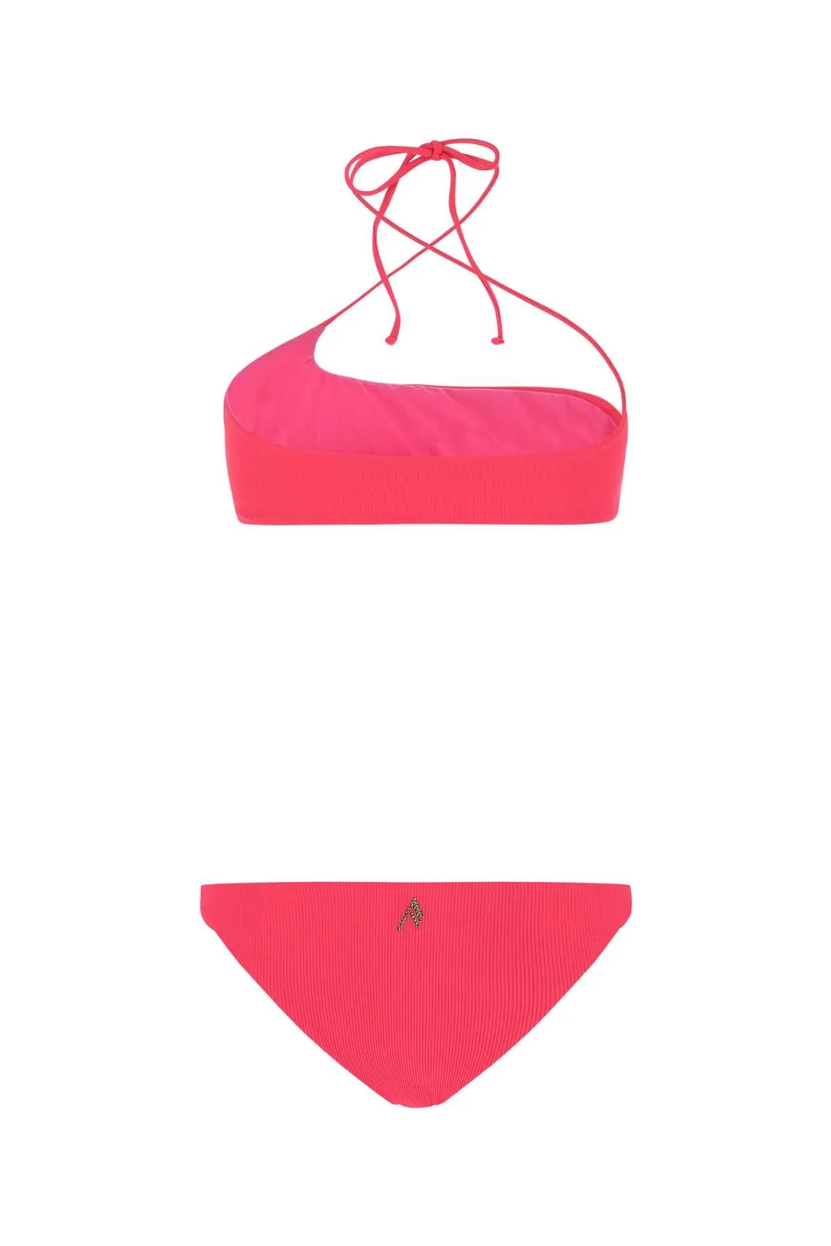 The Attico Logo Detail Halter-Neck Bikini Set