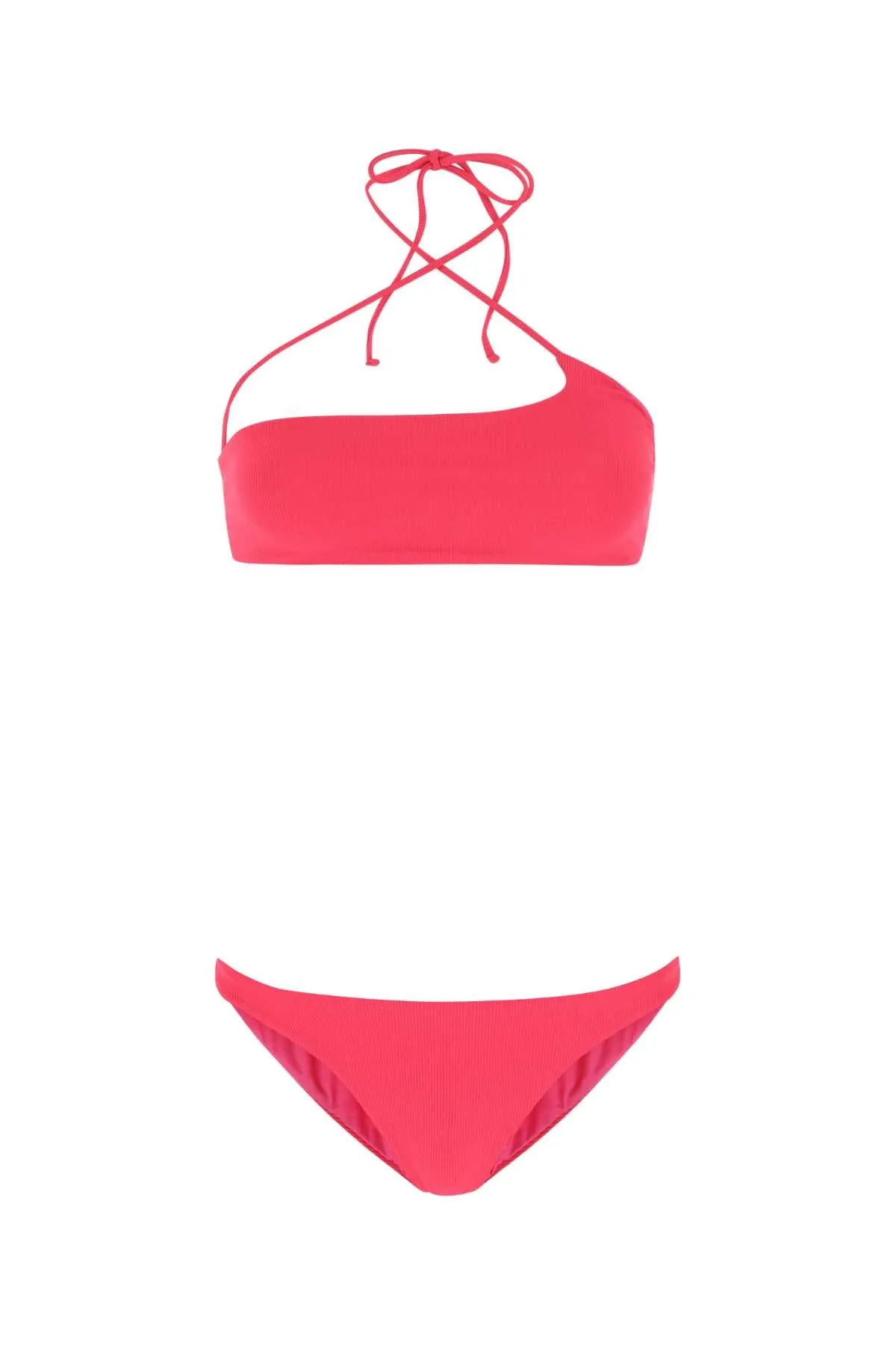 The Attico Logo Detail Halter-Neck Bikini Set