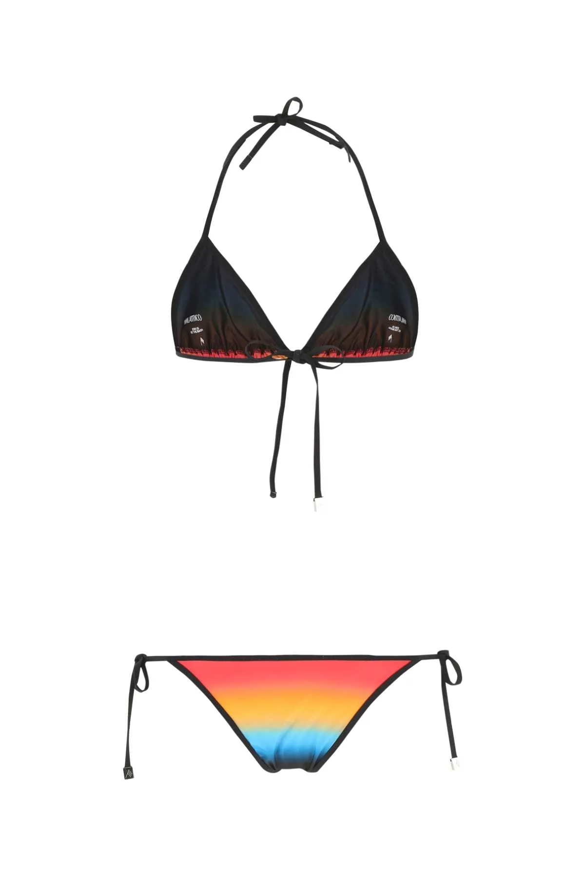 The Attico Rainbow Printed Bikini Set