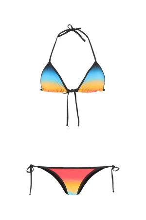 The Attico Rainbow Printed Bikini Set