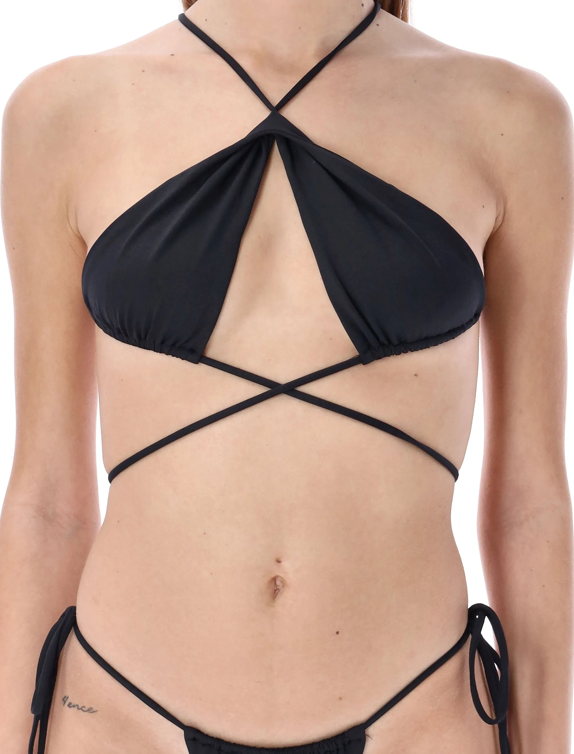 The Attico Strap Detailed Bikini Bra