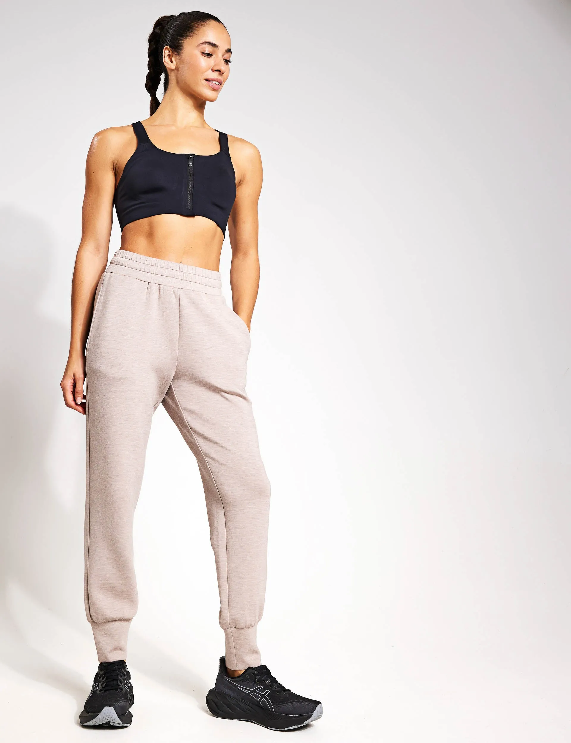The Slim Cuff Pant 27.5" - Taupe Marl