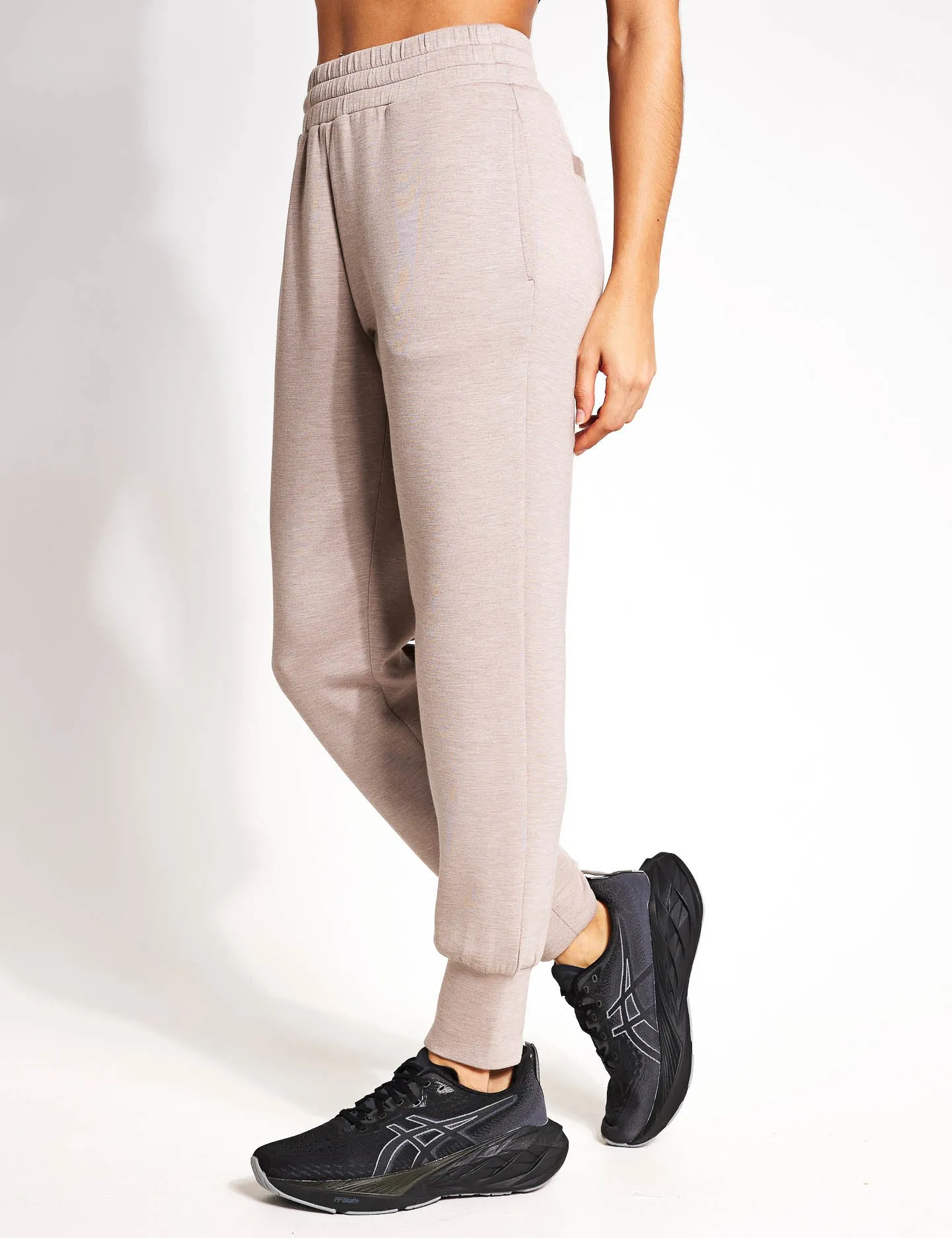 The Slim Cuff Pant 27.5" - Taupe Marl