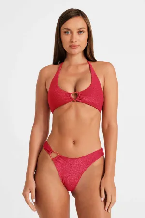 Thea Scoop Neck Top / Ruby Shimmer FINAL SALE