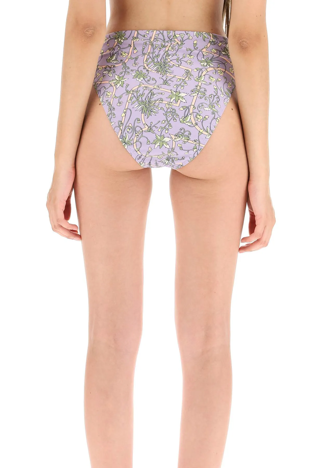 Tory Burch Floral Printed High Waisted Bikini Bottom
