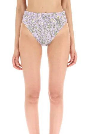 Tory Burch Floral Printed High Waisted Bikini Bottom