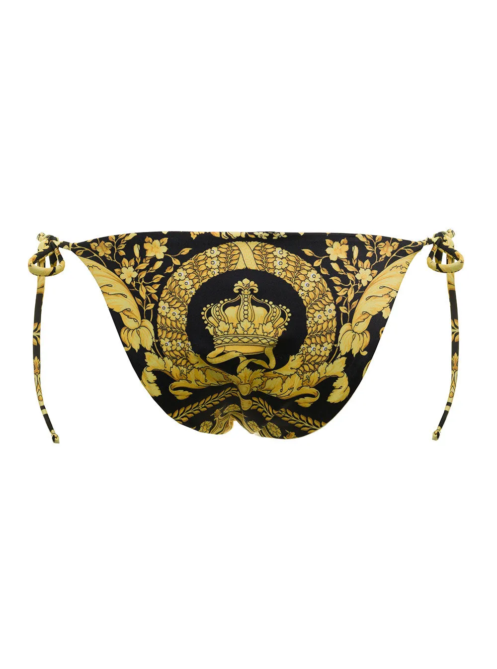 Versace Graphic Print Side-Tied Bikini Bottoms