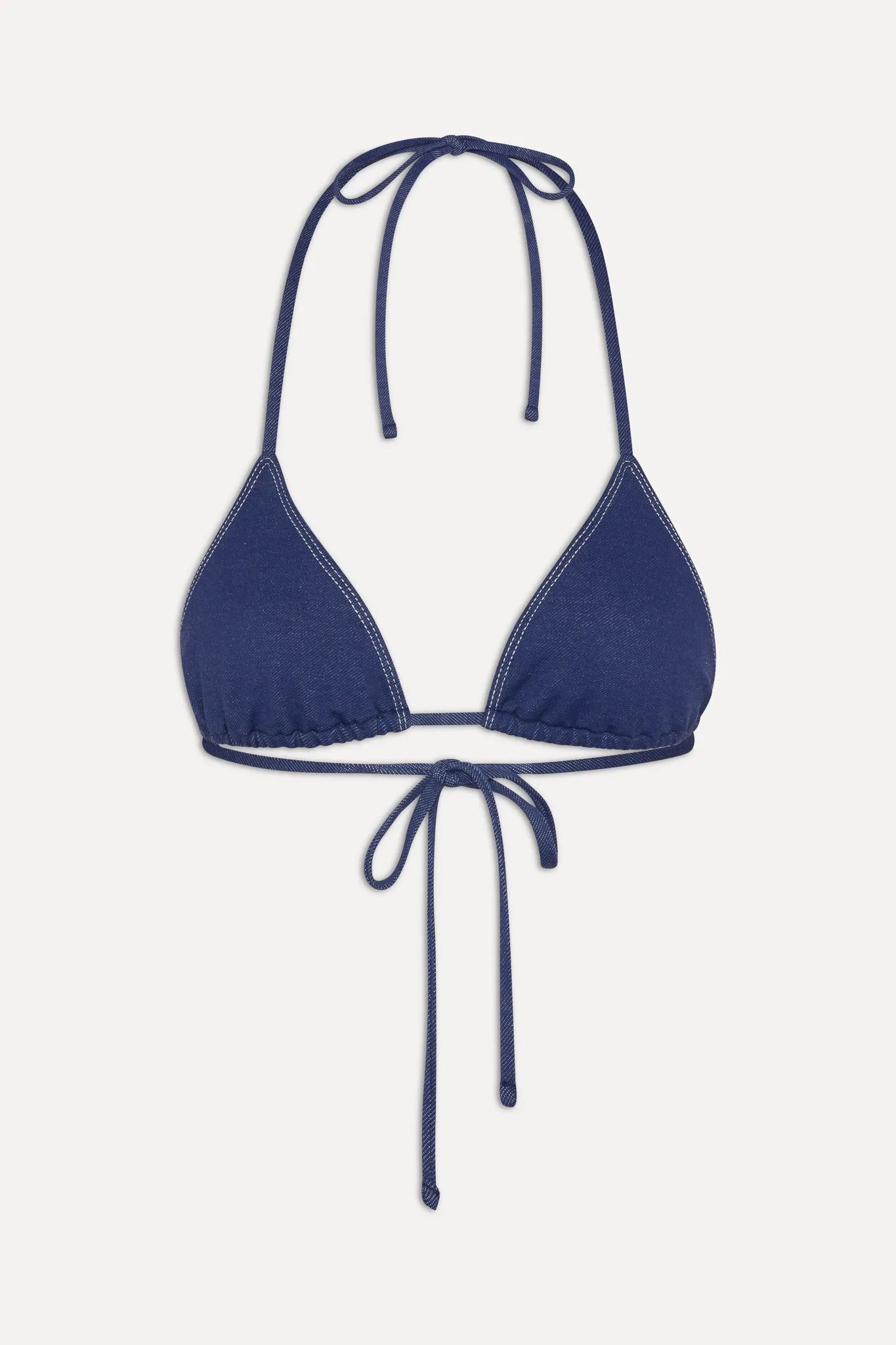 x BELLA HADID Nick Triangle Bikini Top - Summer Denim